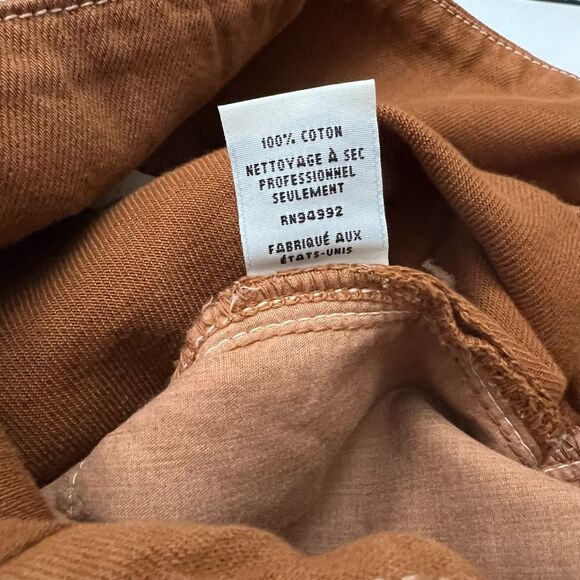 Jonathan Simkhai Iconic Henley Pants Sz 29 Brown Tie Waist Soft Denim Cargo - Picture 7 of 9